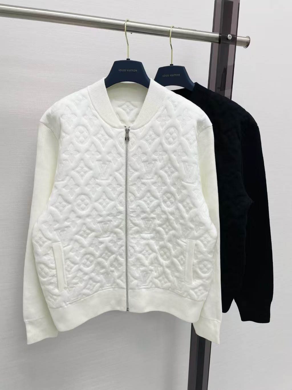 LOUIS VUITTON Monogram Zip-Up Jacket