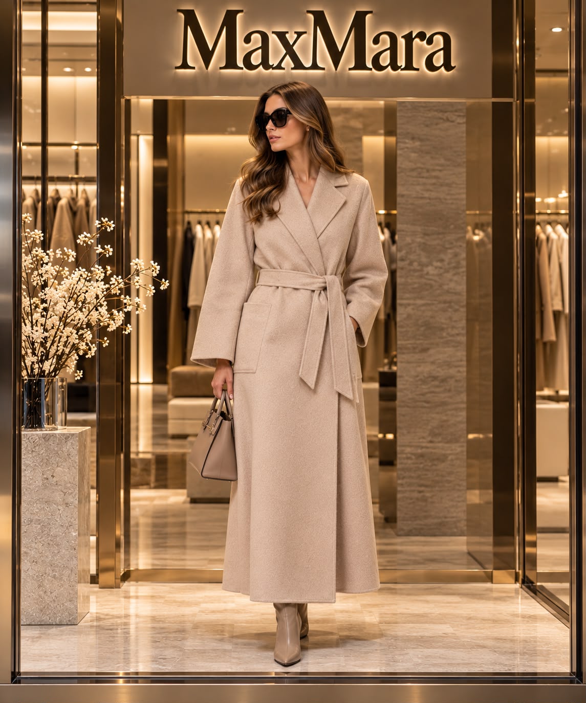 Max Mara Classic Belted Wool Coat