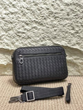 Bottega Woven Front Zip Crossbody