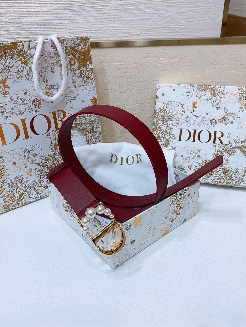 Dior CD Pearl Belt