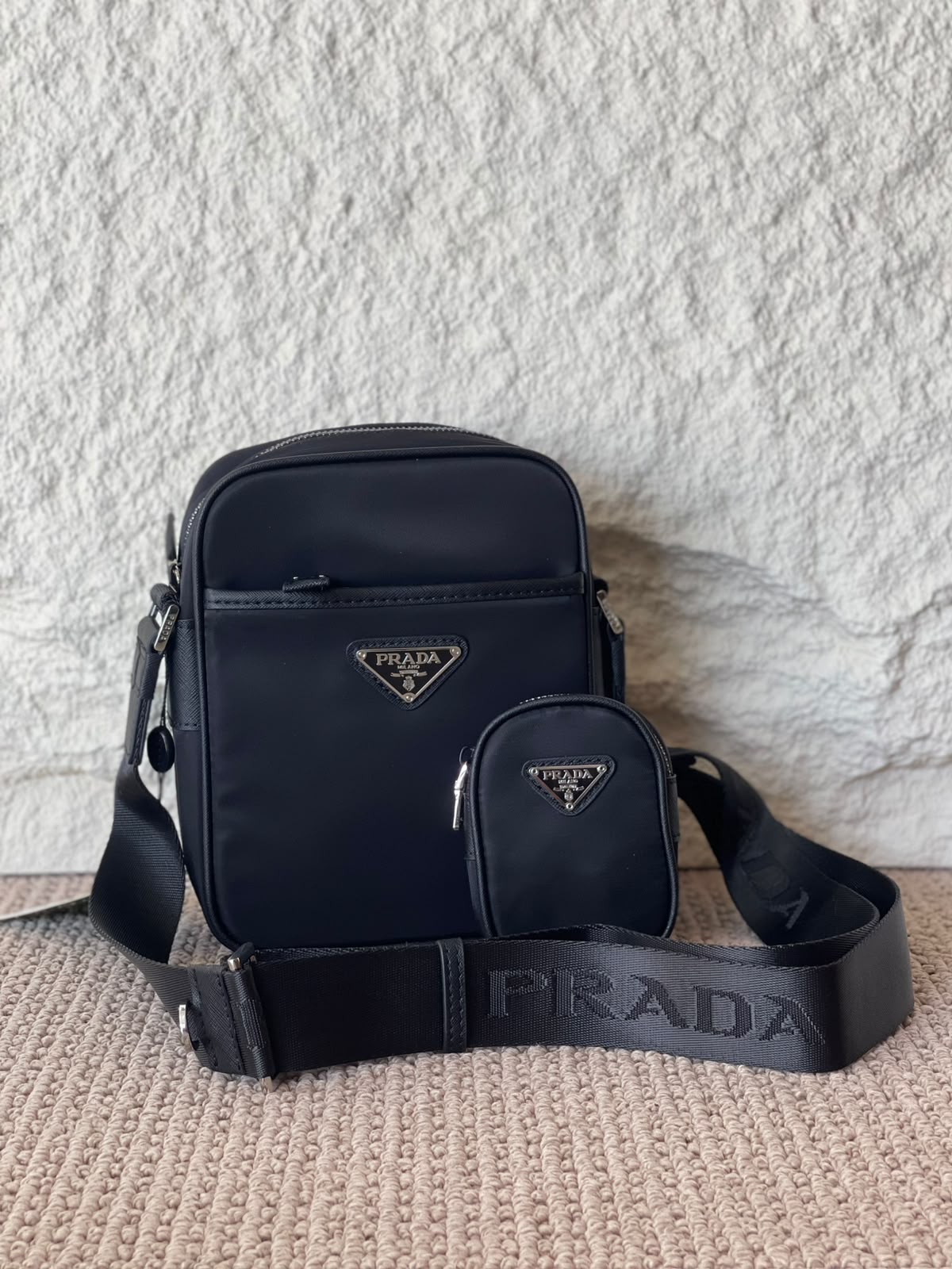 Prada Vertical Pouch Crossbody