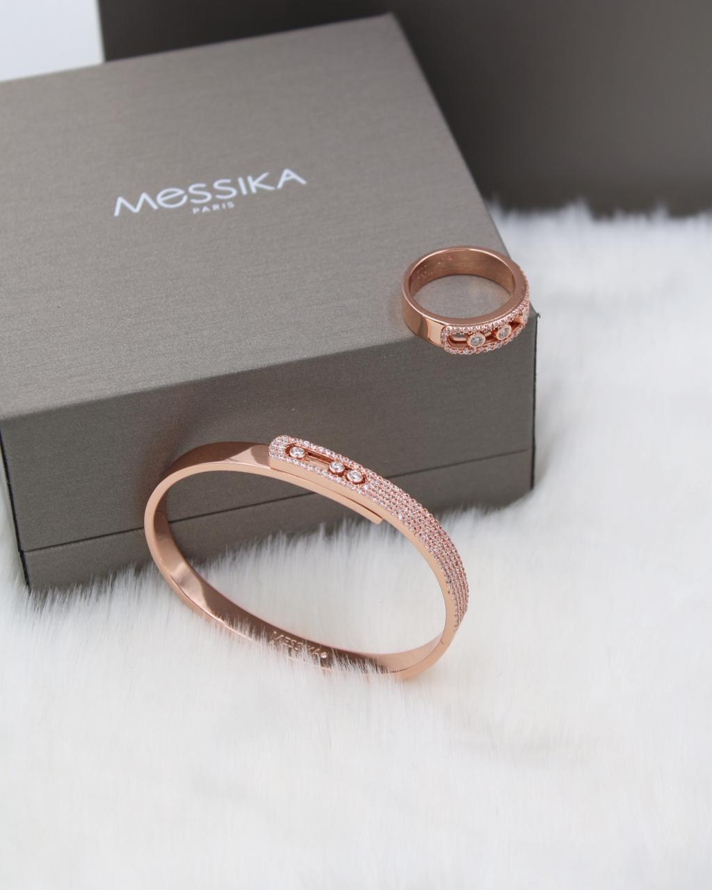 Messika Move Classic Pavé Bangle Bracelet & Ring Set