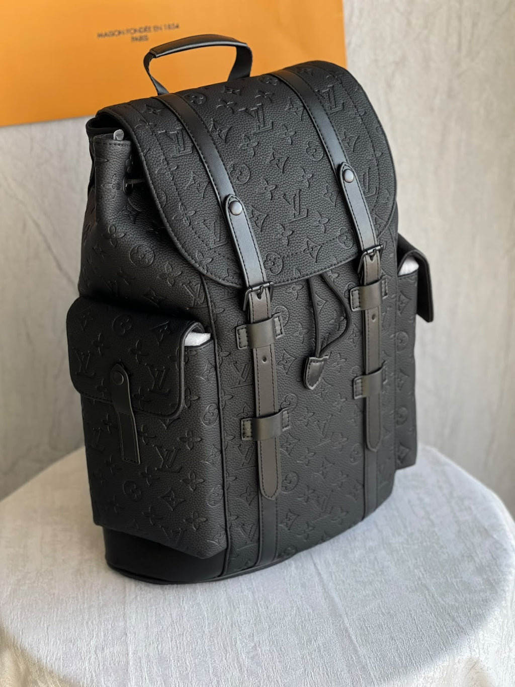 LV Embossed Monogram Backpack