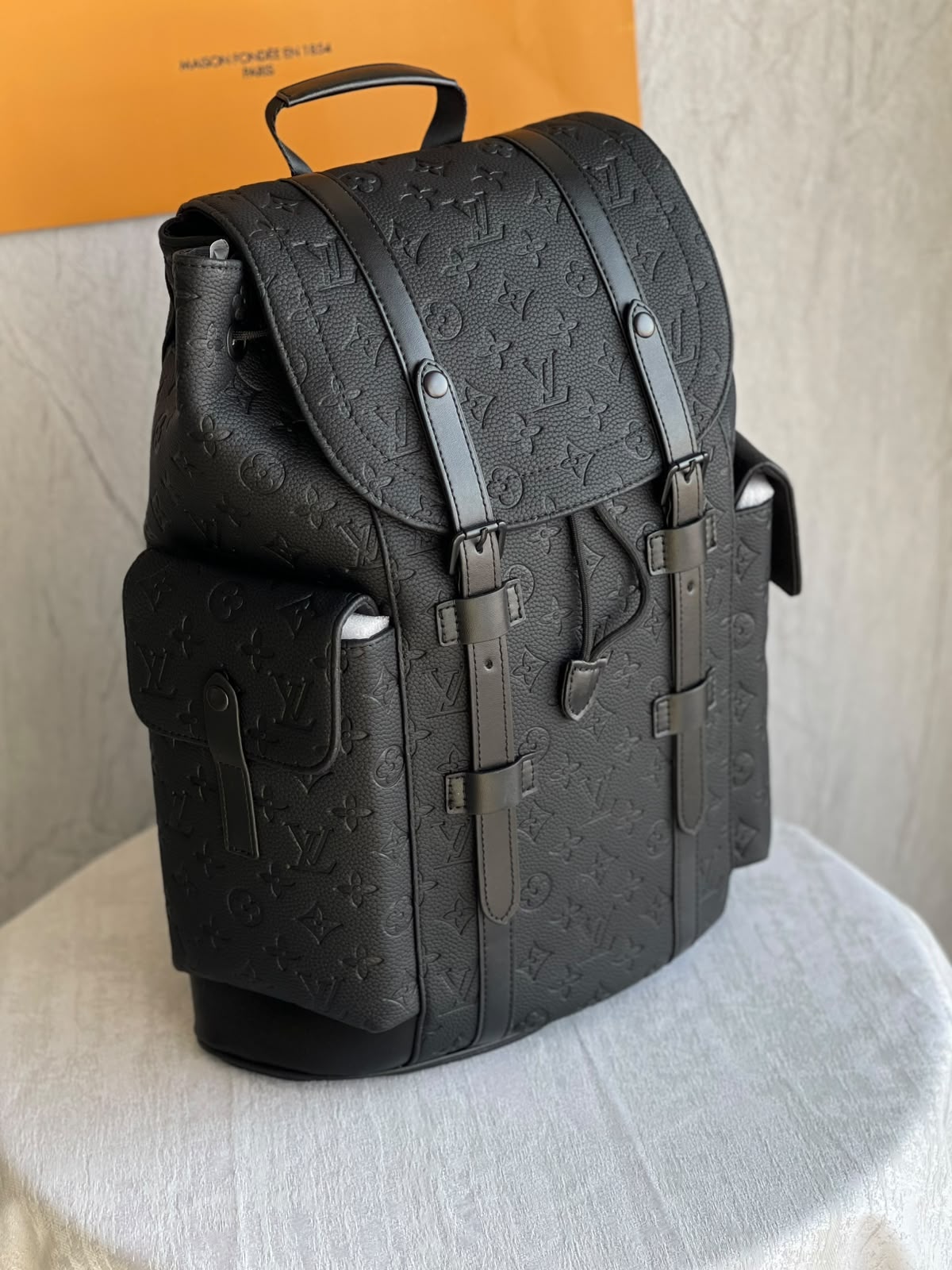 LV Embossed Monogram Backpack
