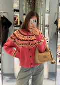 Miu Miu Fair Isle Pattern Cashmere