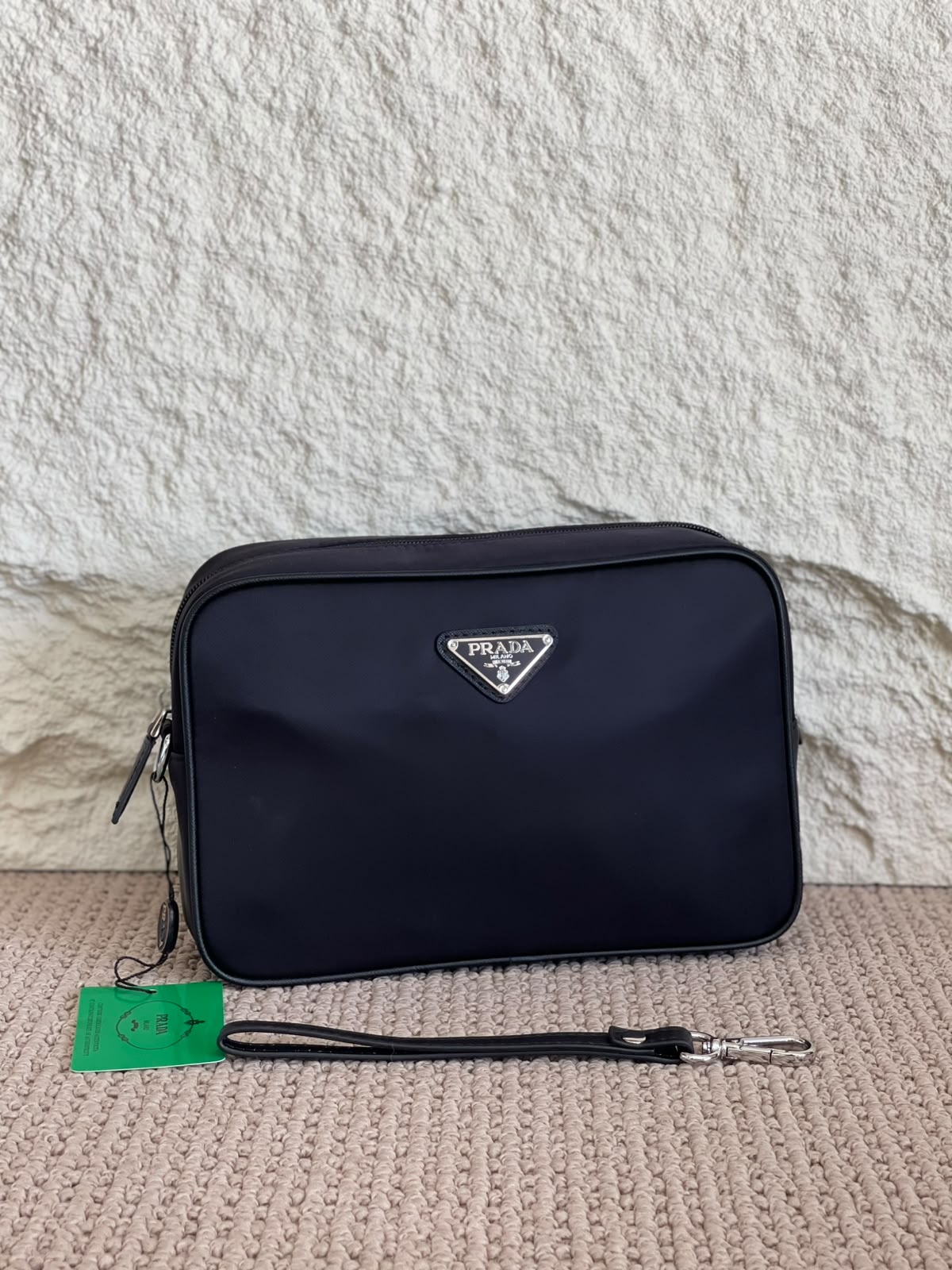 Prada front pocket Wrist Clutch