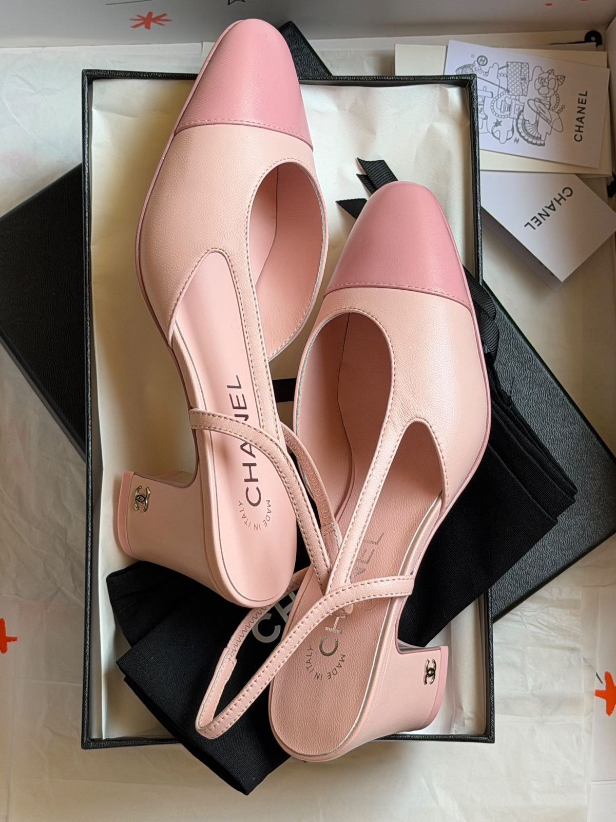 Chanel Slingback Pumps / Block