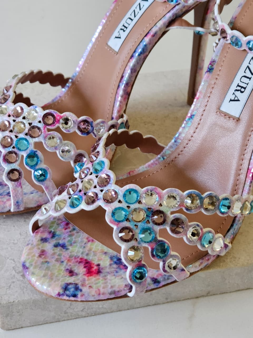 Aquazzura Tequila Crystal-Embellished
