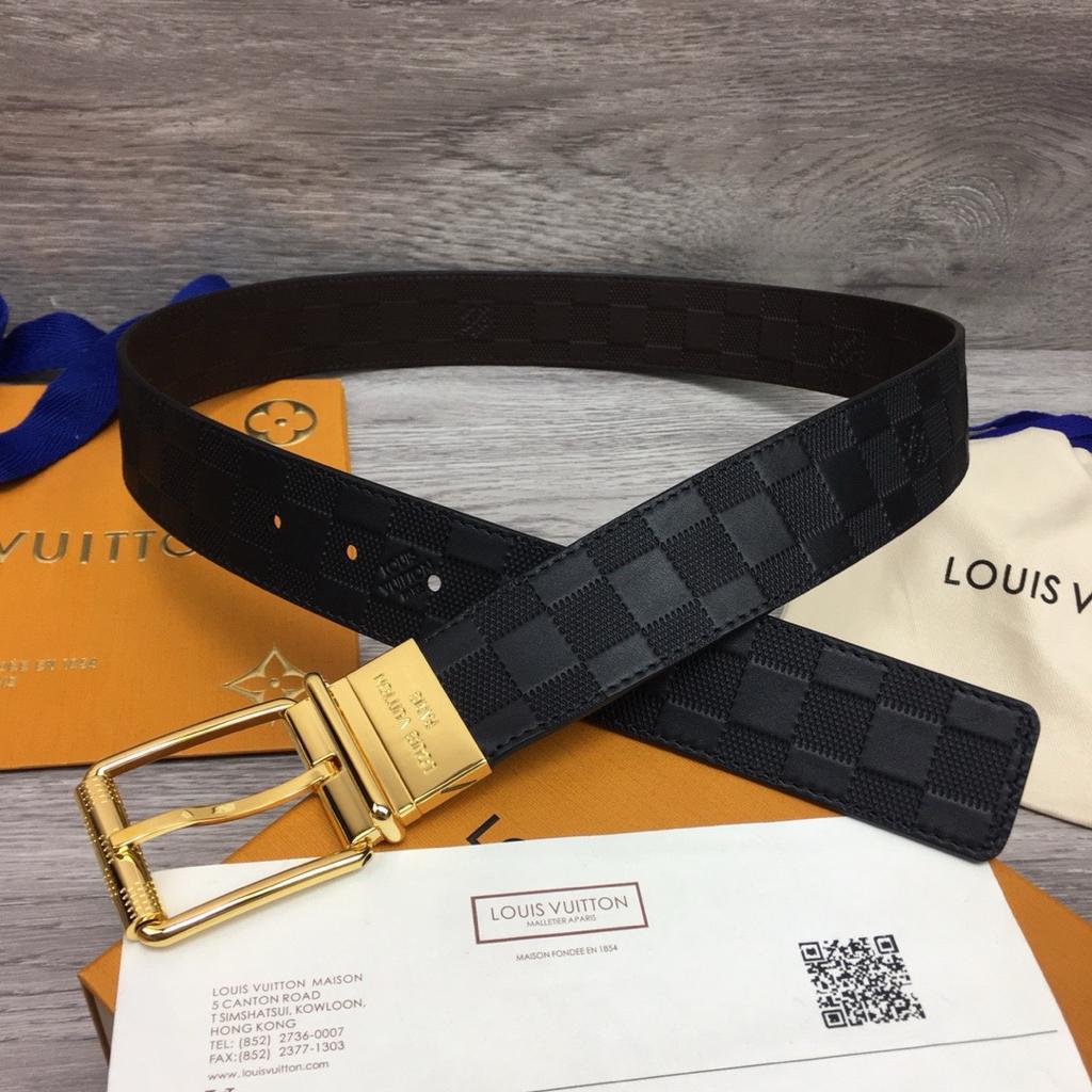 Louis Vuitton Damier Infini Reversible Leather Belt