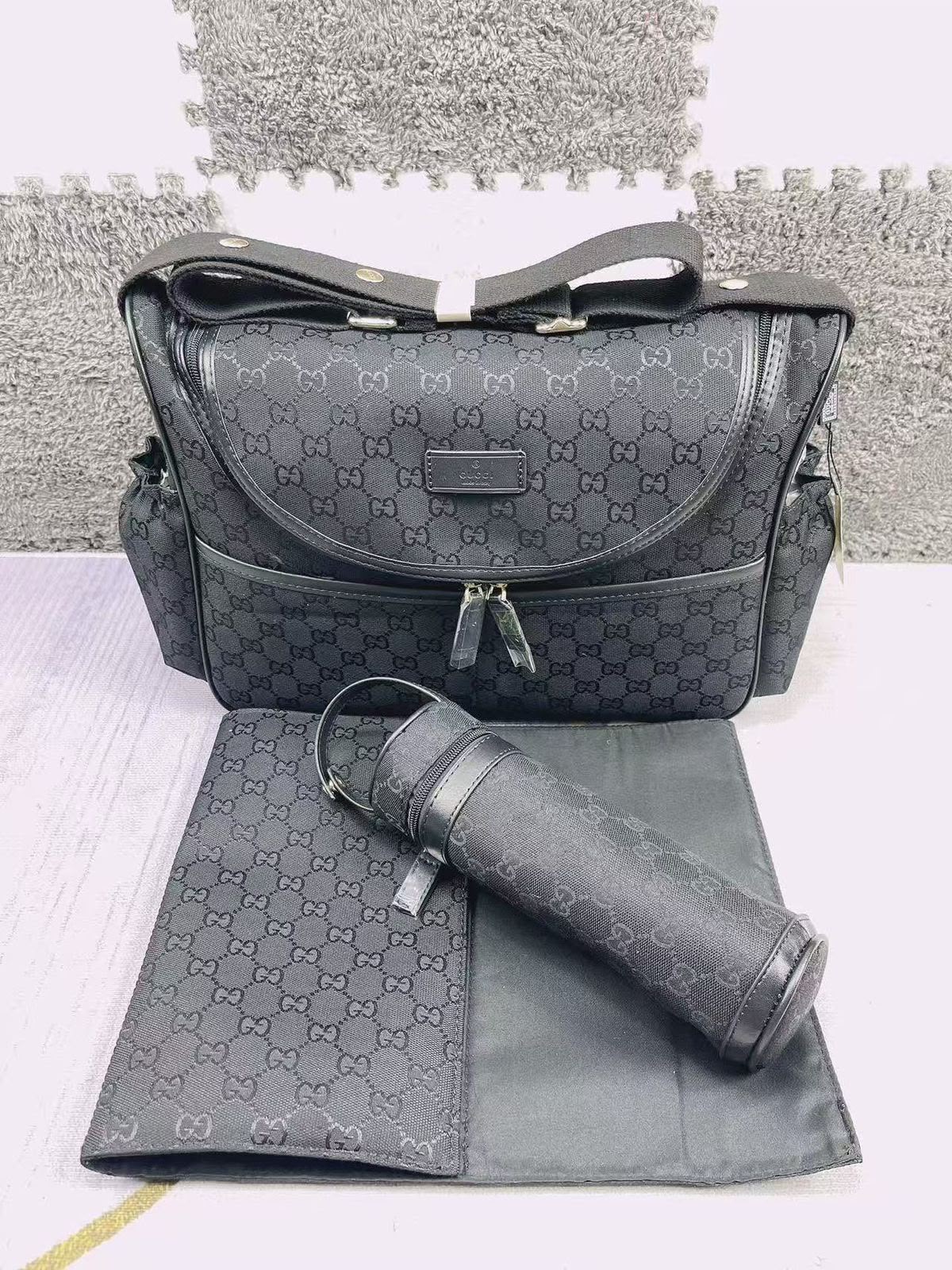 Gucci GG Rounded Flap Baby Bag Set