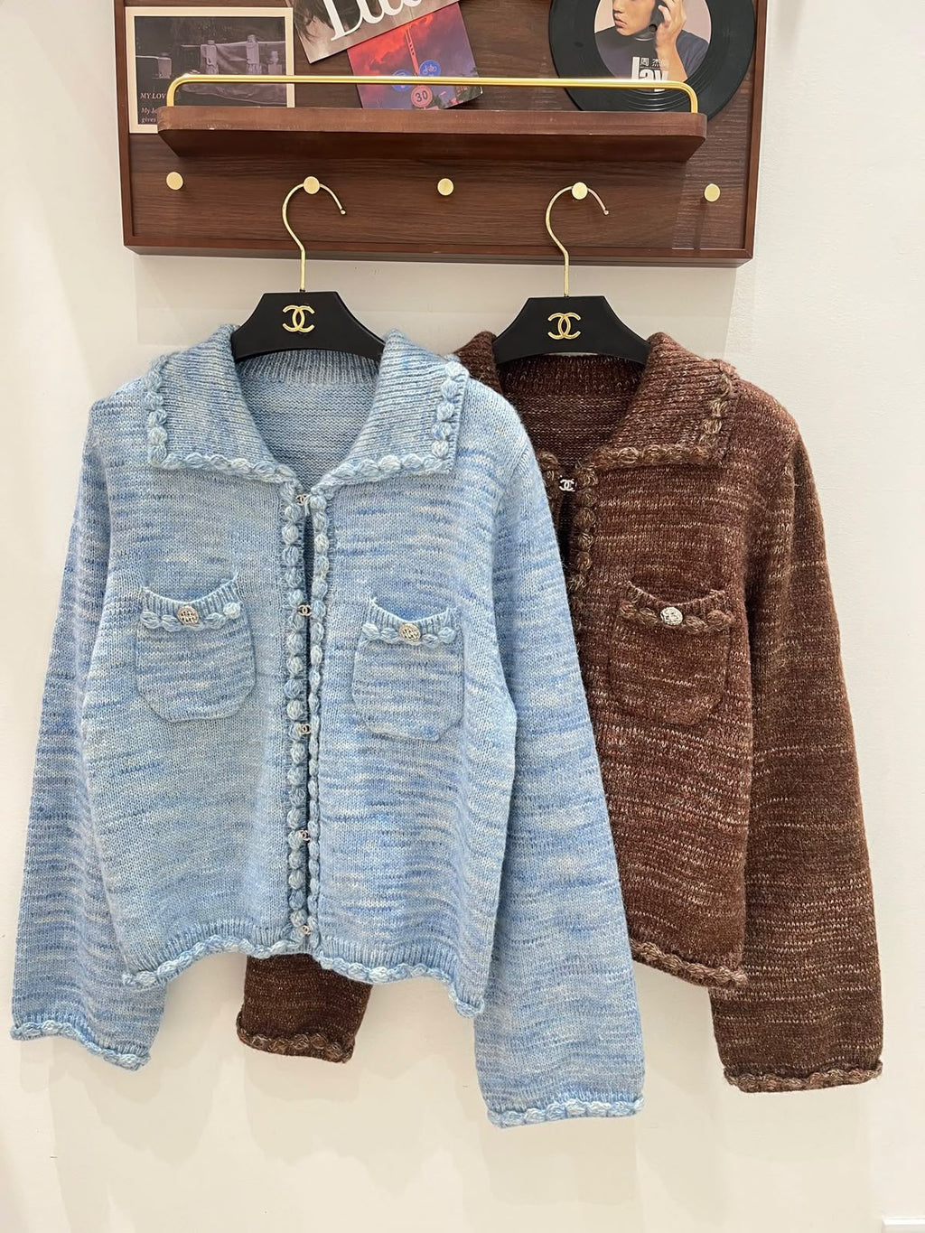 CHANEL Two-Pocket Knit Cardigan
