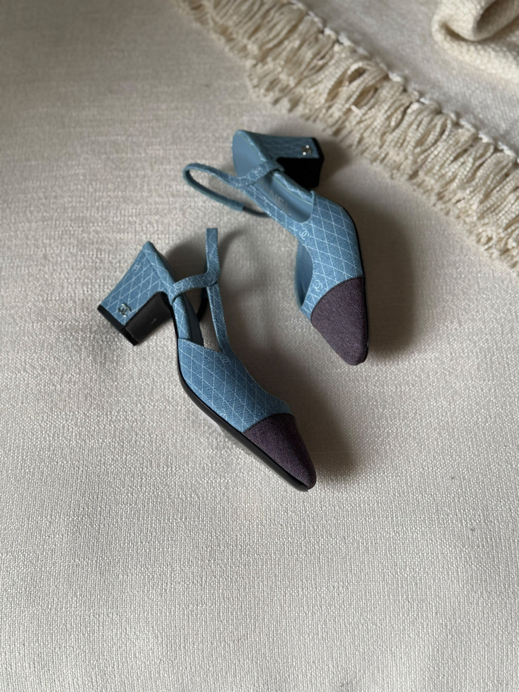 Chanel Tweed Slingback Pumps