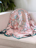 Wheel and Ribbon Square Scarf