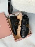 Miu Miu Gymnasium Leather Sneakers