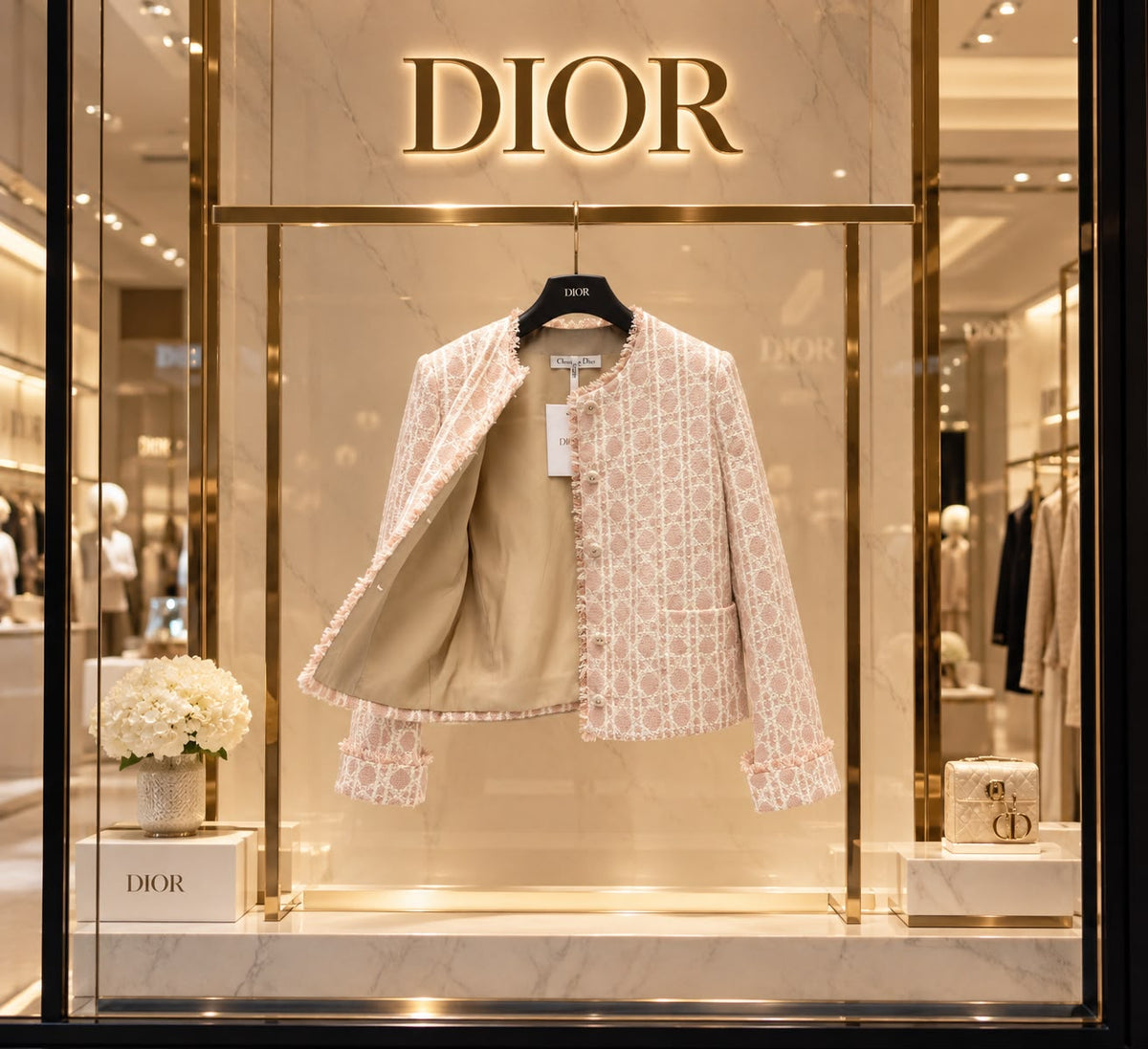 DIOR Patterned Cropped Jacket