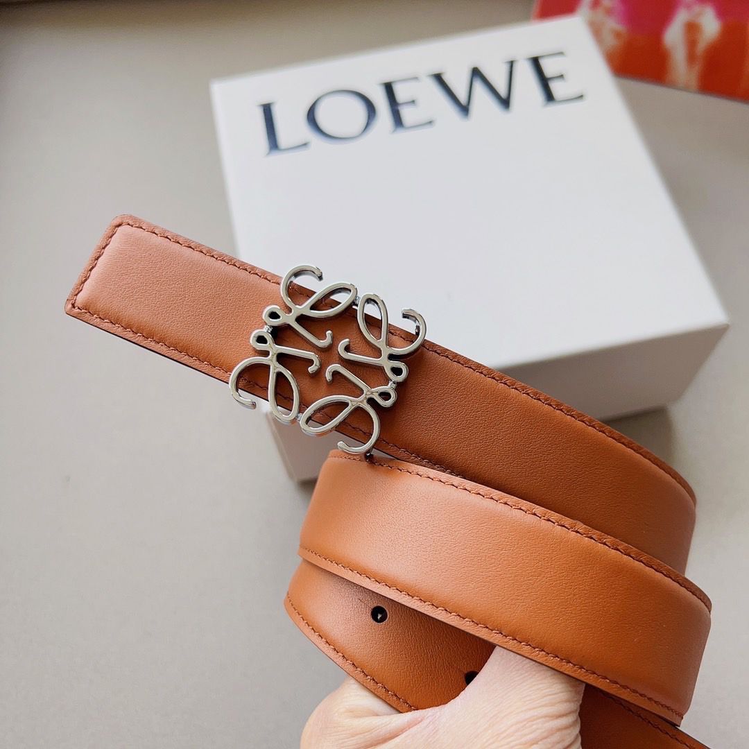 Loewe Anagram Leather Belt