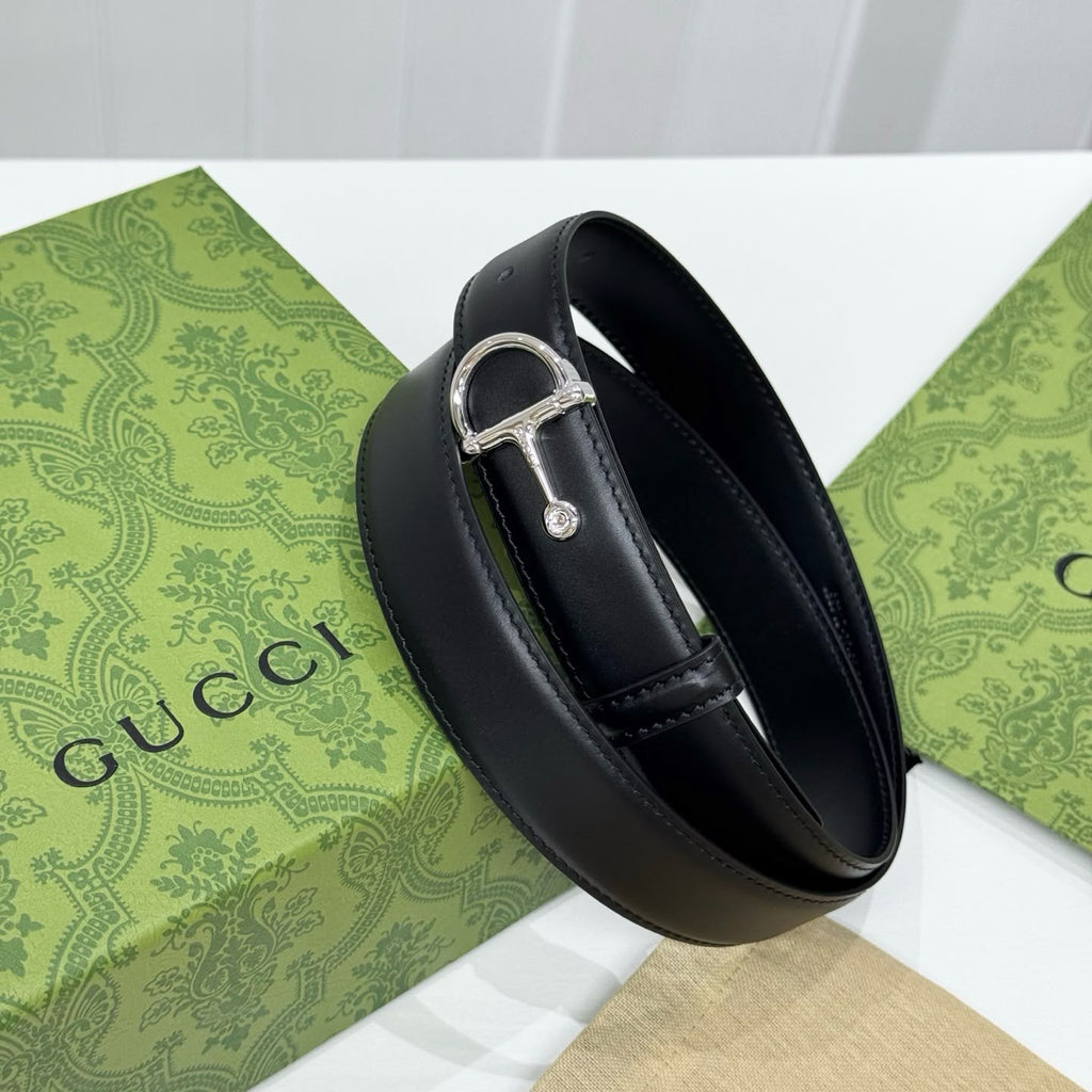 Gucci Horsebit Leather Belt