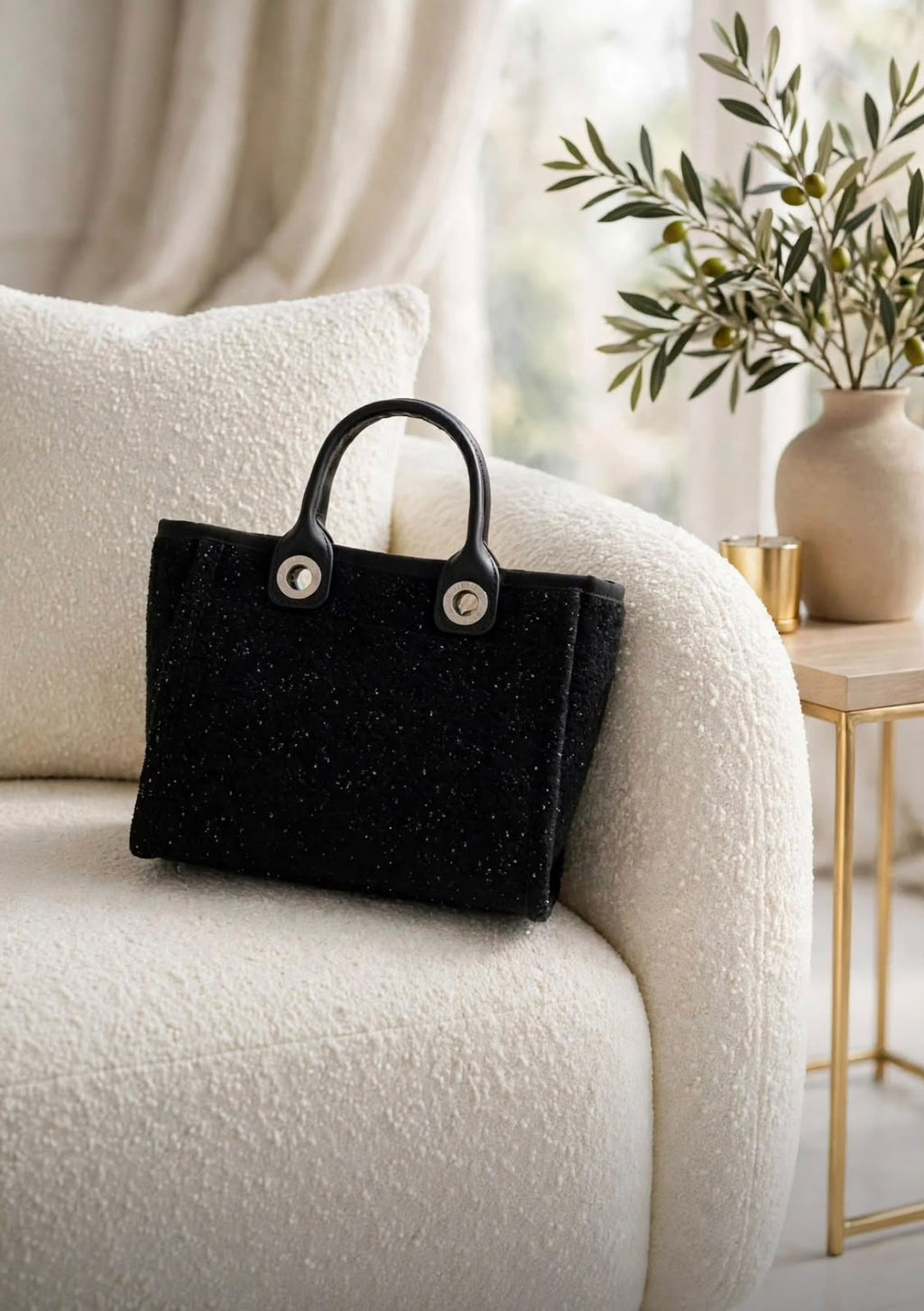 Chanel Deauville Tweed Tote Bag