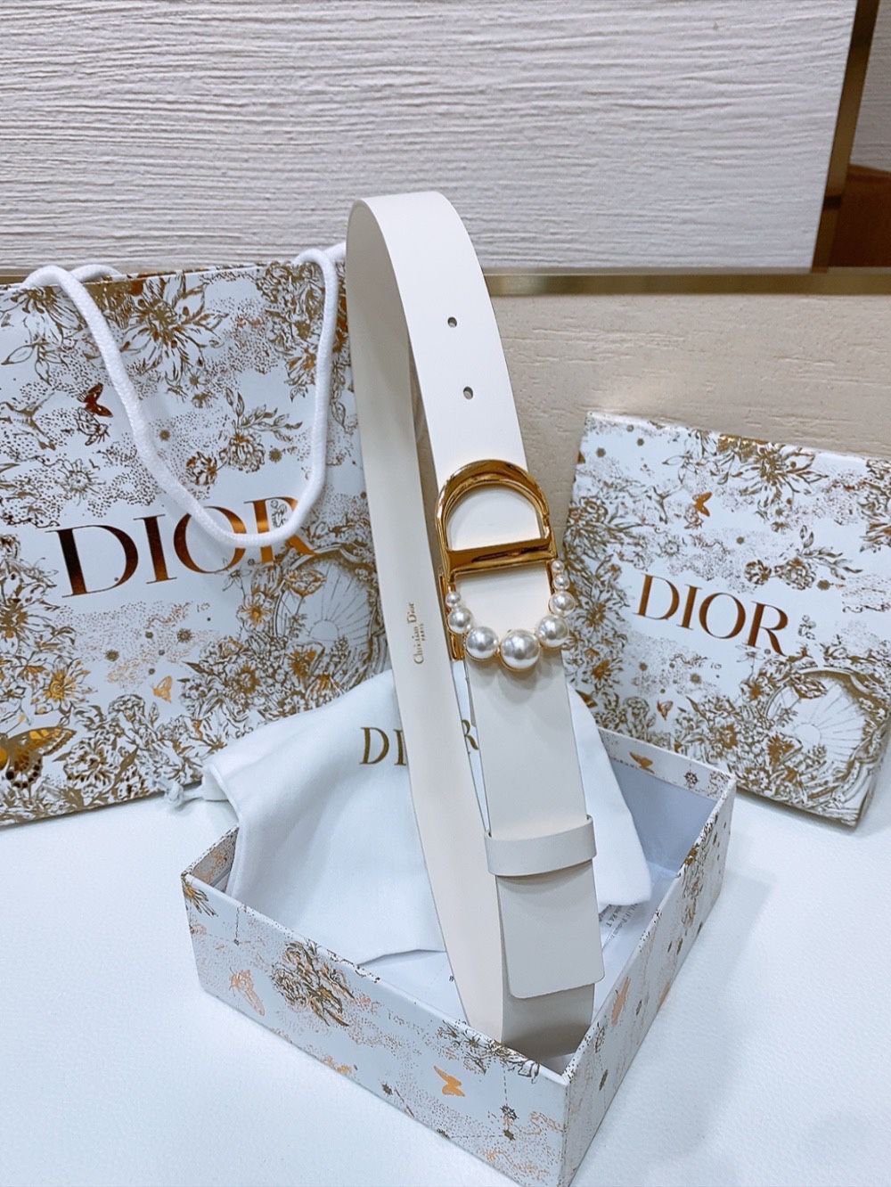 Dior CD Pearl Belt