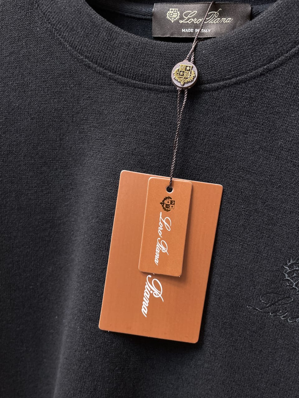 Loro Piana Men's Black Sweatshirt