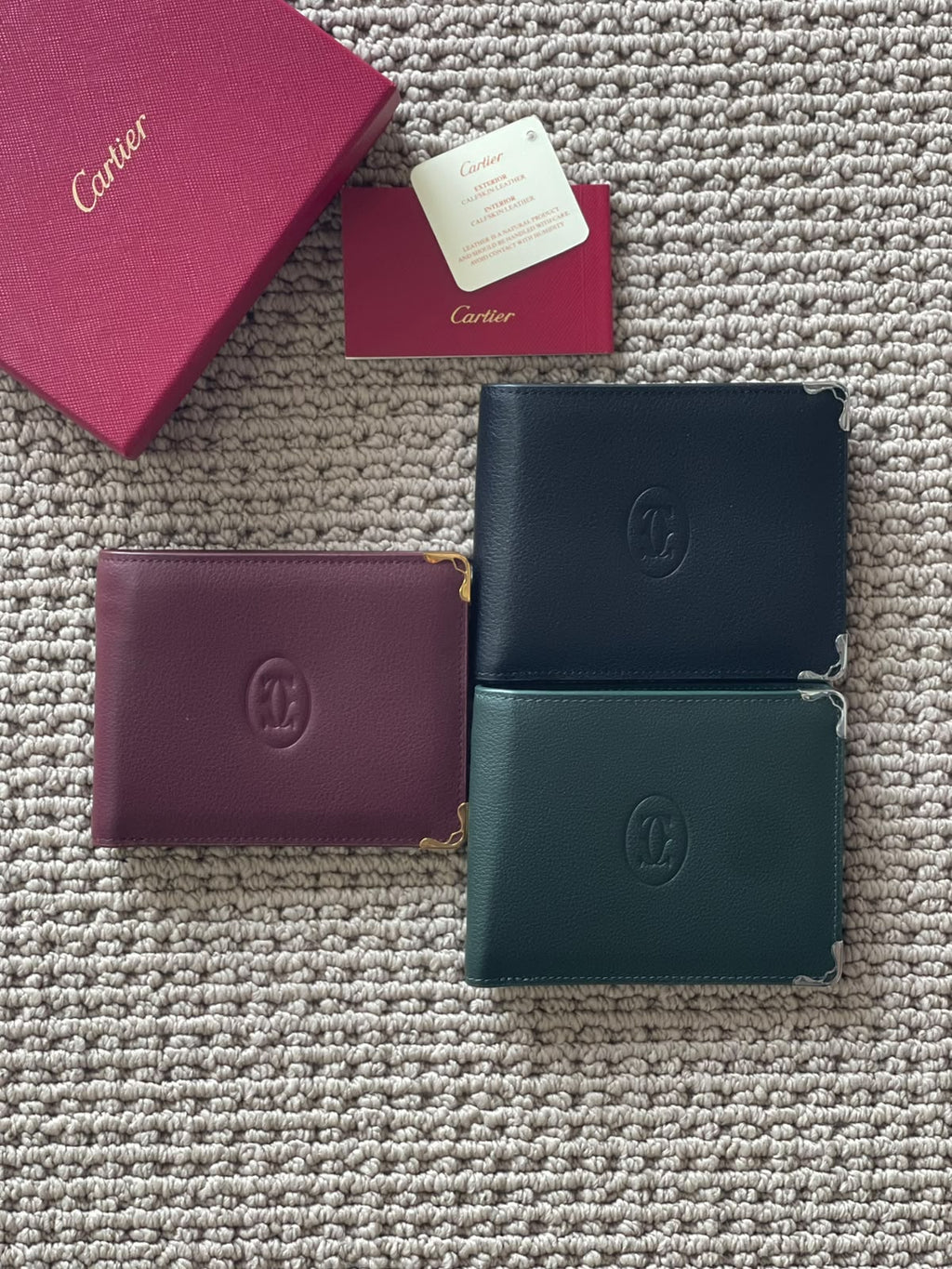 Cartier Embossed Horizontal Wallet