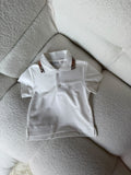 Burberry Kids Check Collar Polo Shirt
