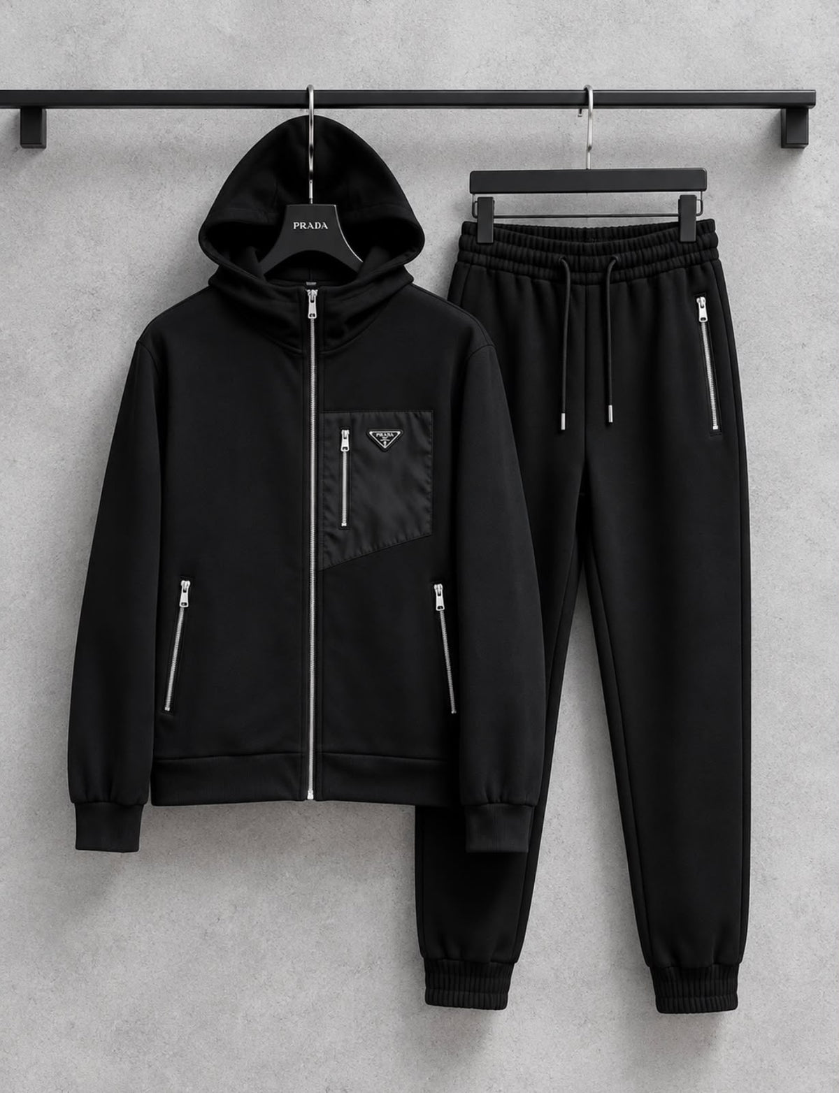 Prada Hooded Jacket and Trousers Set