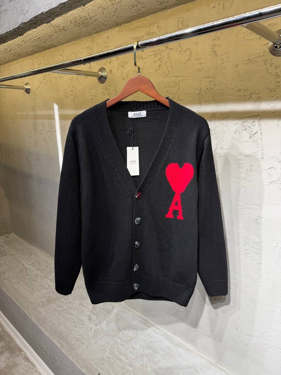 Ami Heart Logo Cardigan