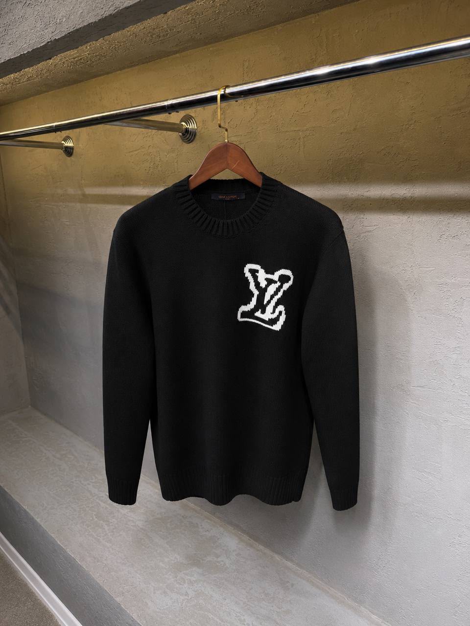 LV Large Logo Crewneck Sweater