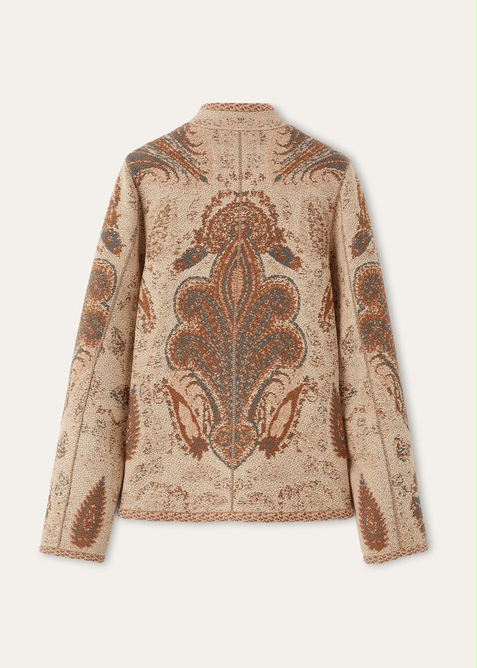 Loro Piana Paisley Jacquard Wool & Silk Jacket