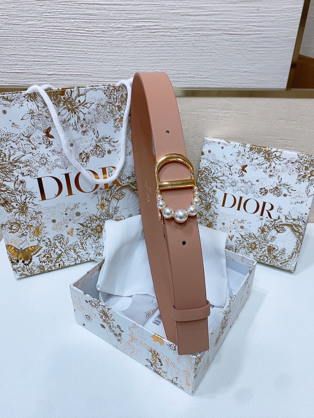 Dior CD Pearl Belt