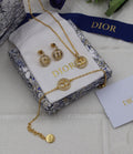 Dior CD Gold Jewelry Set