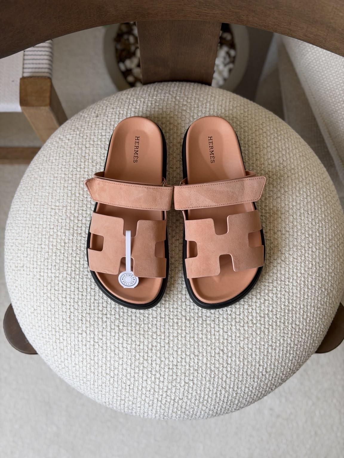 Hermès Chypre Suede Sandals