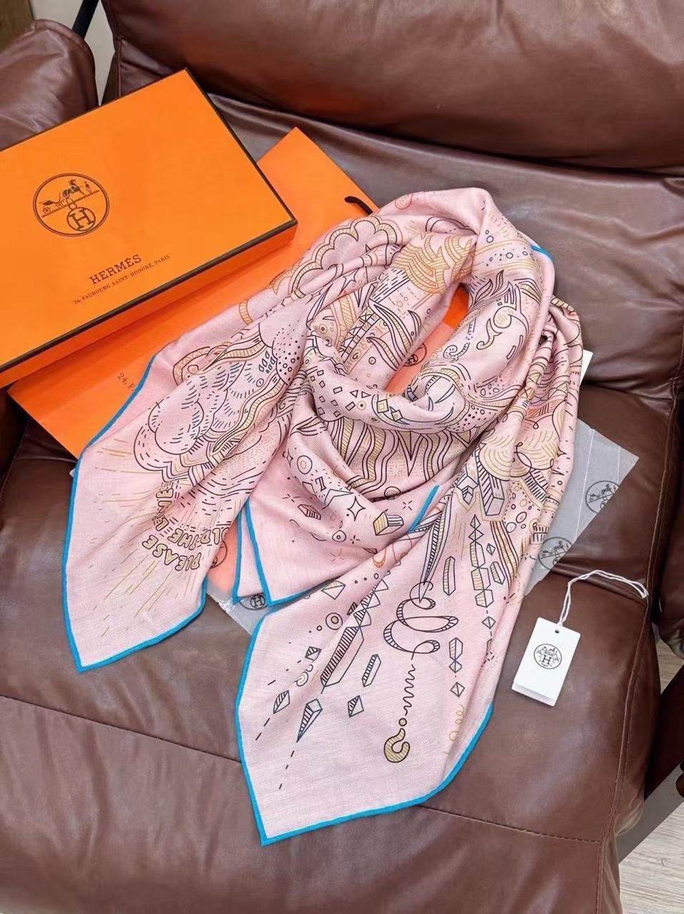 Hermès Illustrated Square Scarf