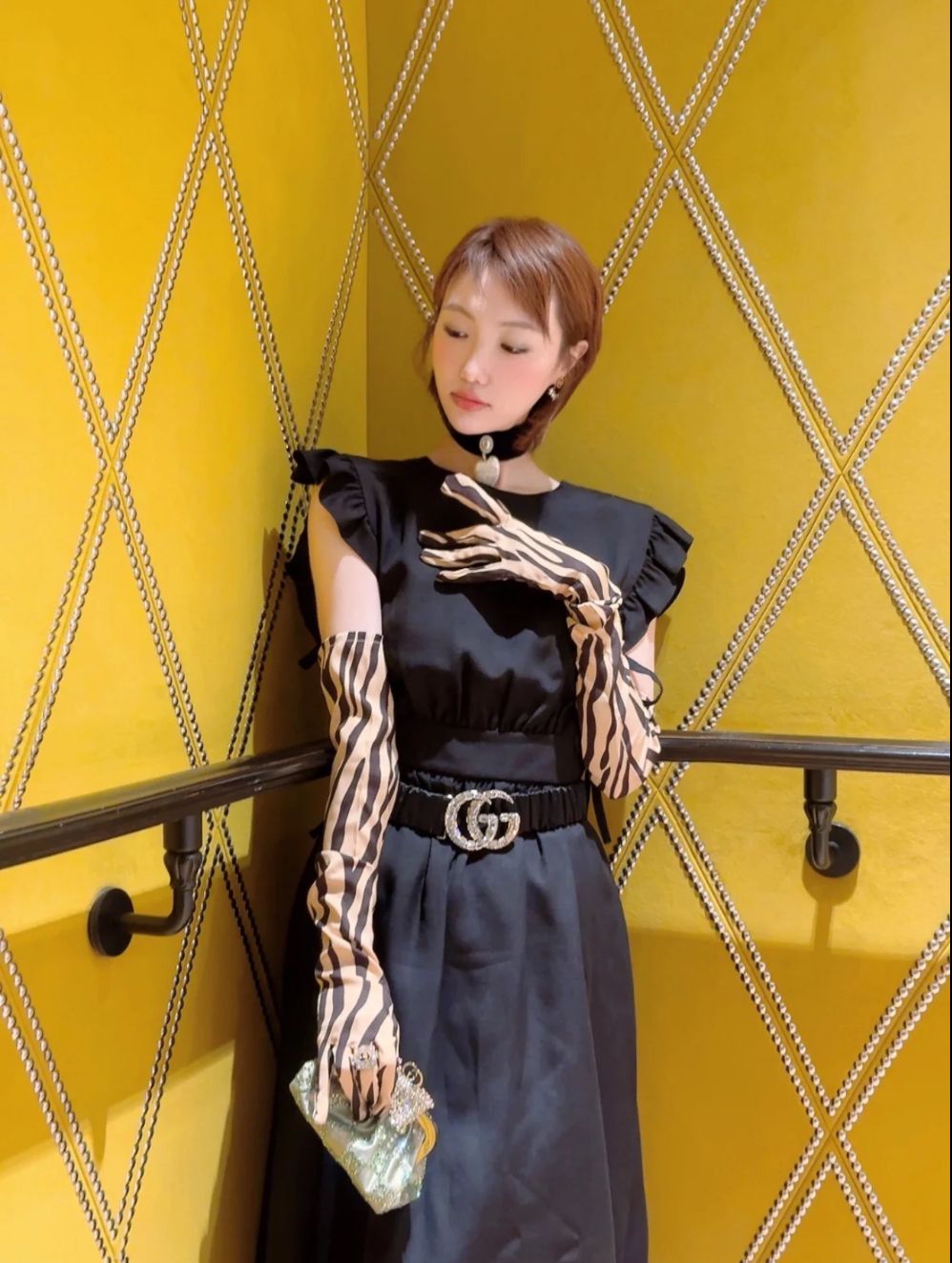Gucci GG Marmont Elastic Belt