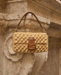Fendi Crochet / Raffia Baguette Bag