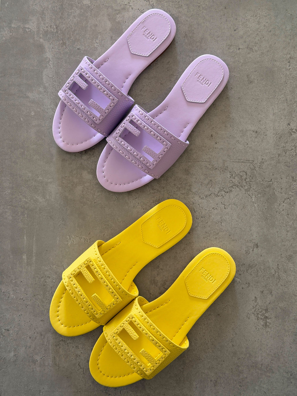 Fendi O'Lock Flat Slides