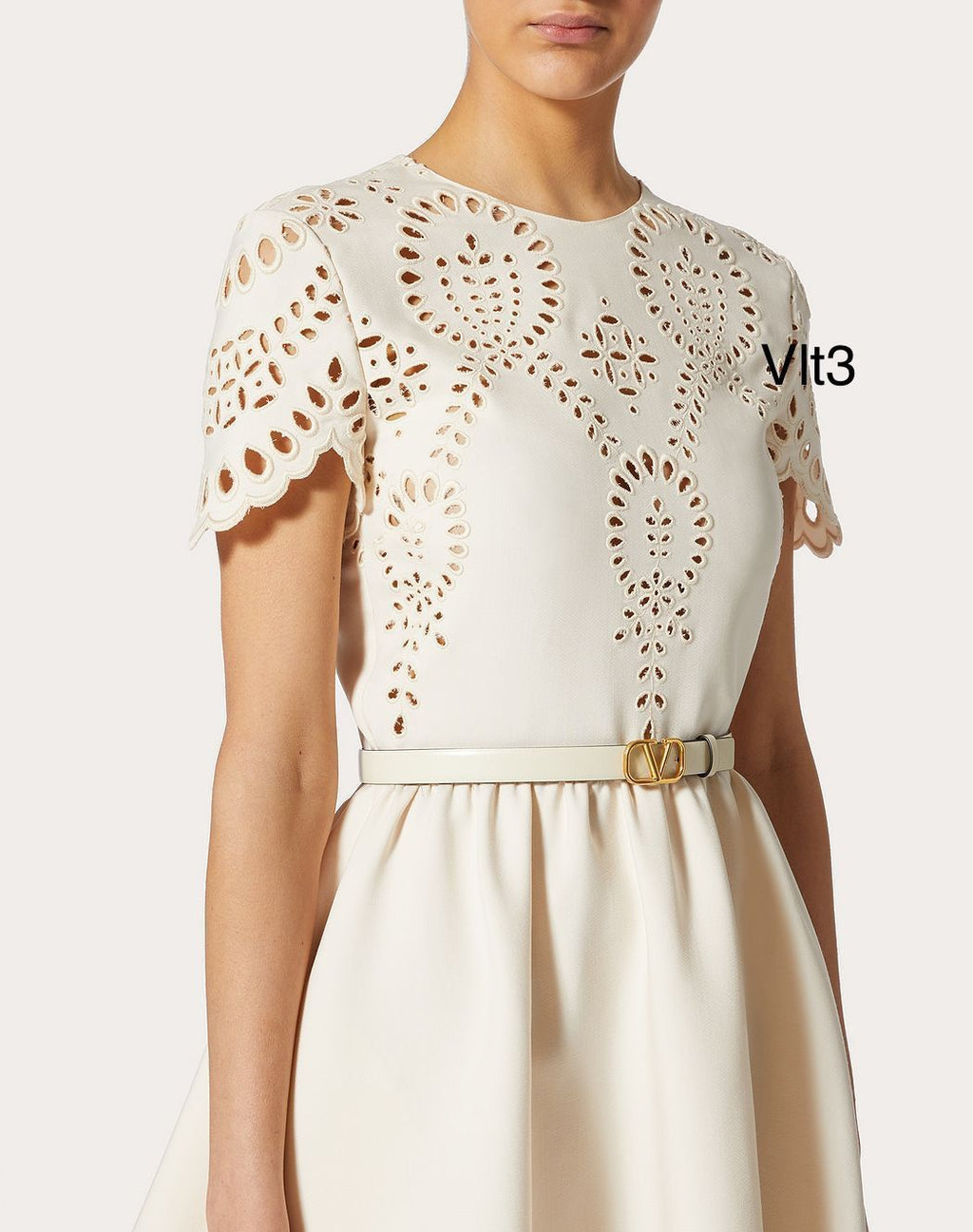 Valentino VLogo Signature Ivory Belt