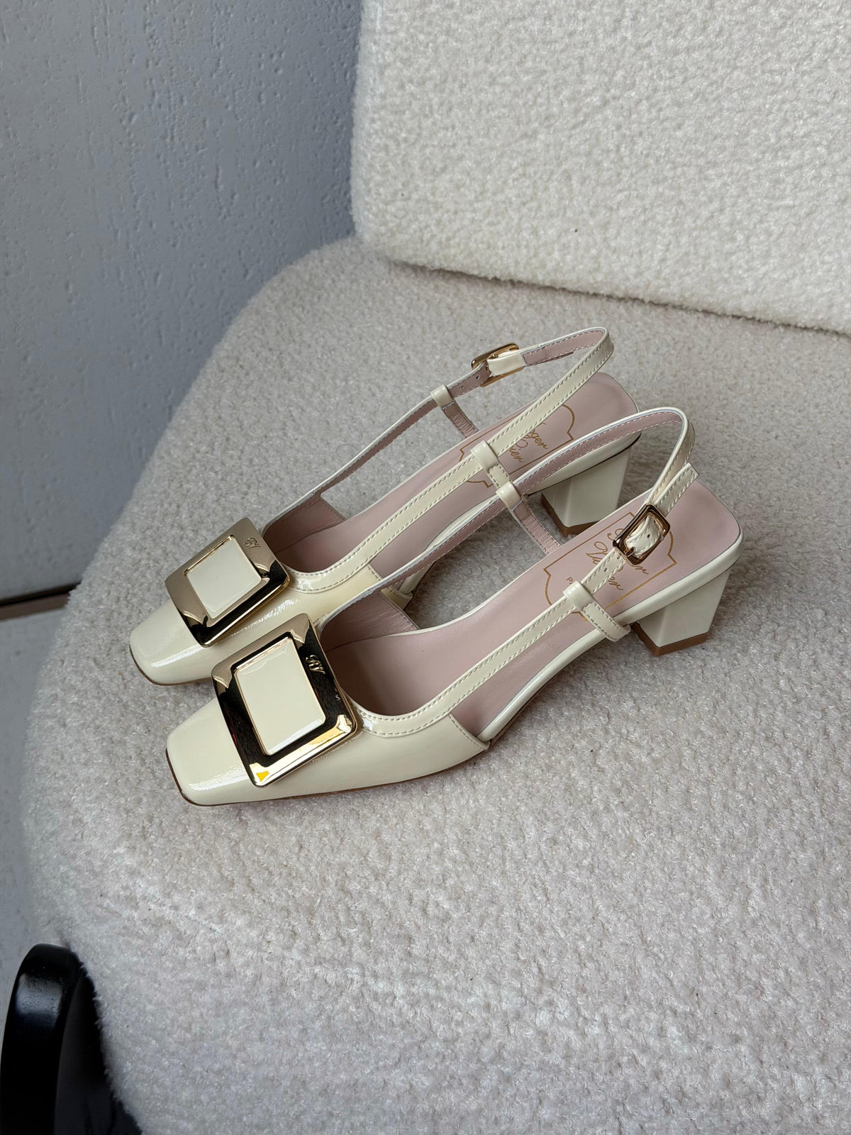 Roger Vivier Belle Vivier Patent Leather Slingback