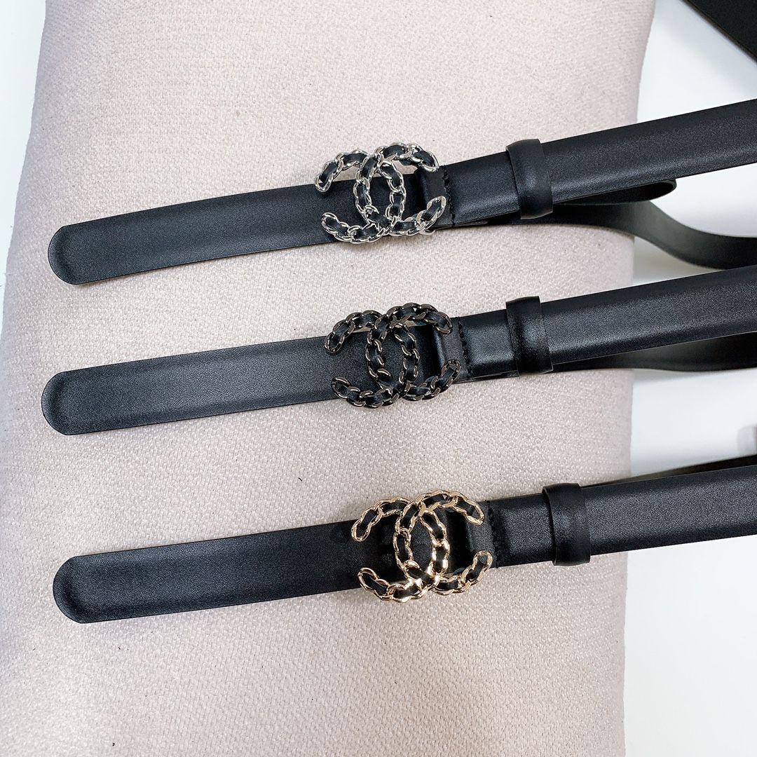 CHANEL — CC Chain Buckle Belt