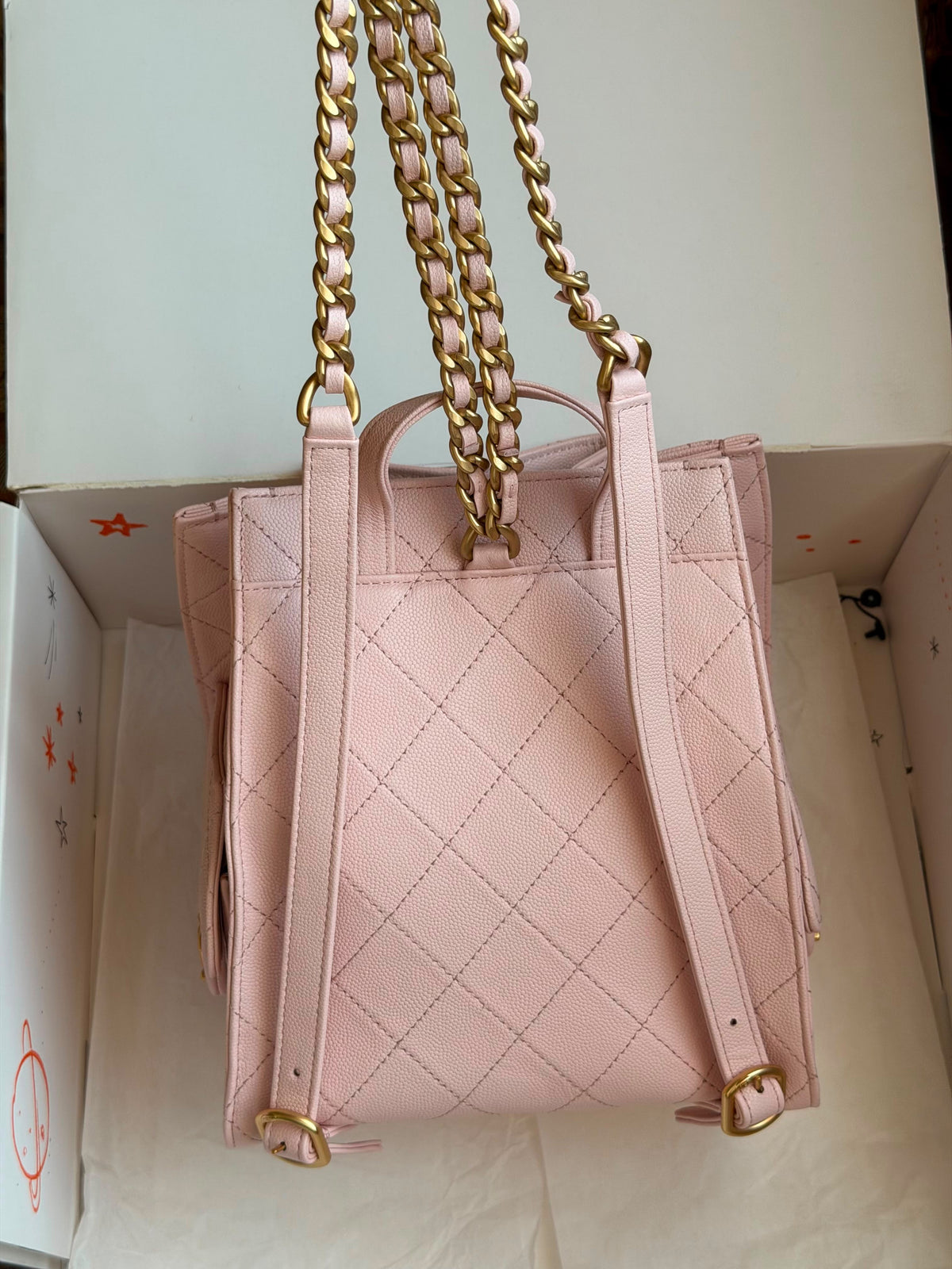 Chanel Quilted Leather Drawstring Bucket Bag