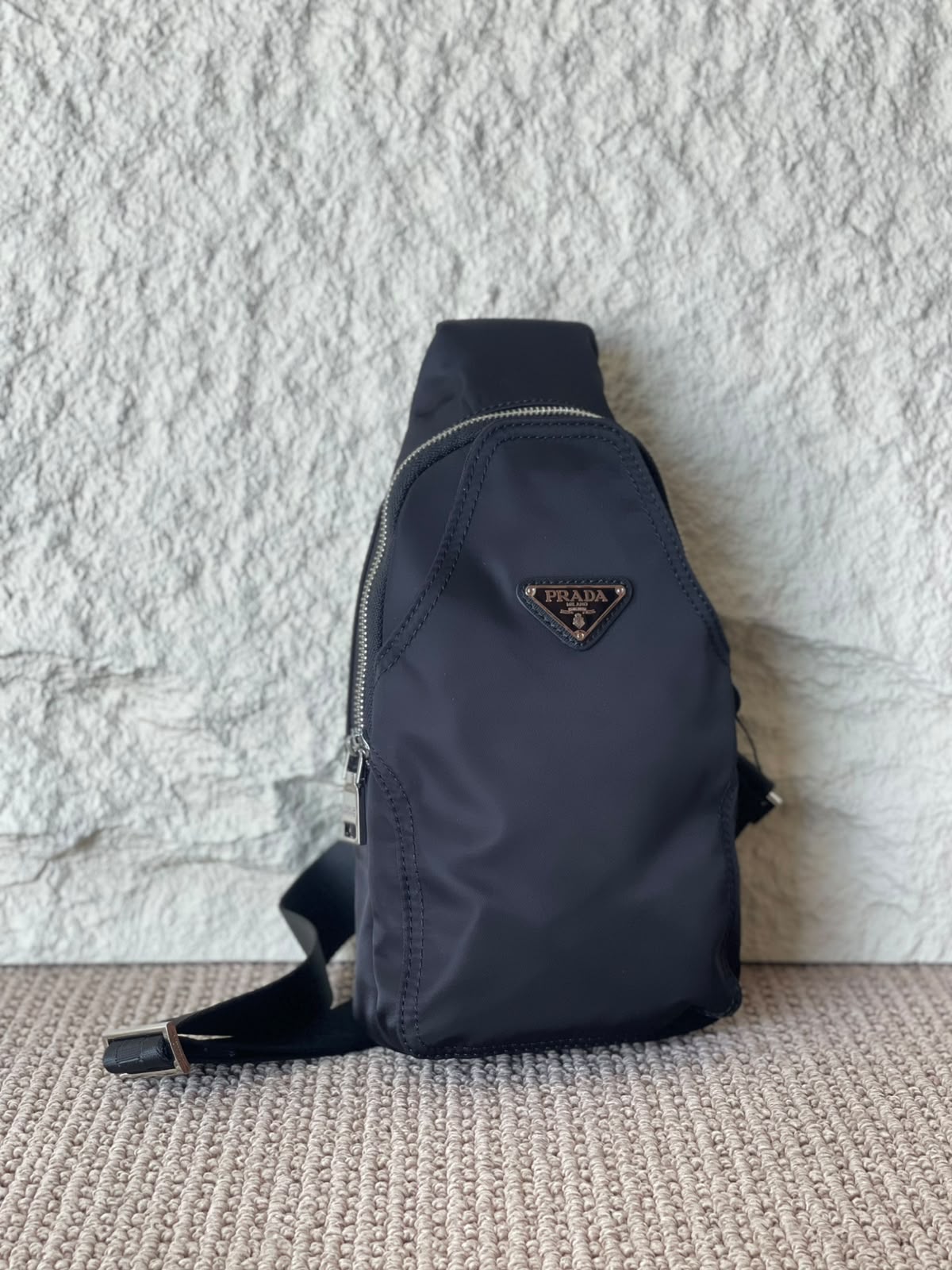 Prada Curved Zip Sling