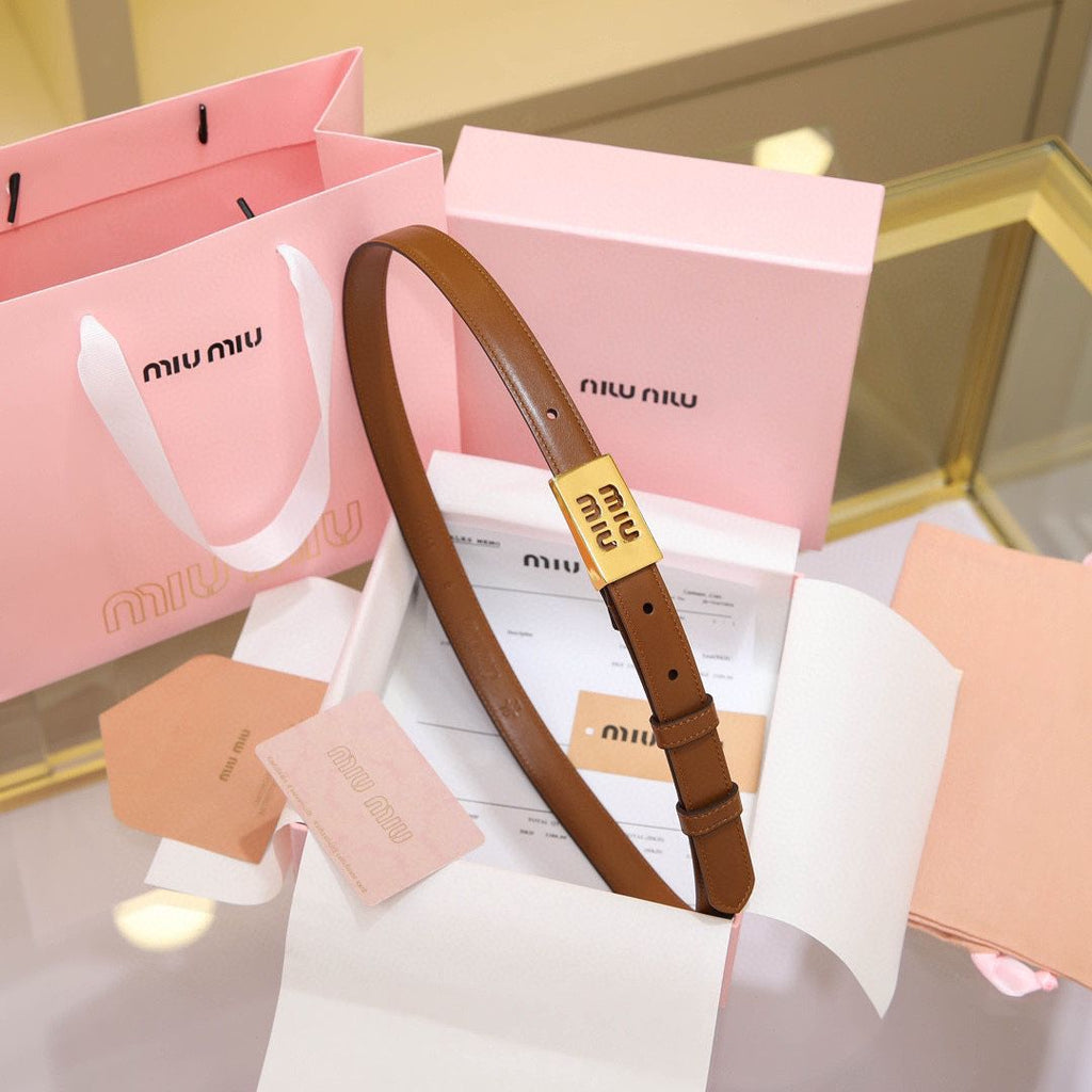 miu miu - leather belt