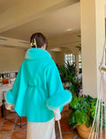 Loro Piana Fur-Trimmed Cape Coat