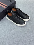 Zegna Luxury Casual Low-Top Sneakers