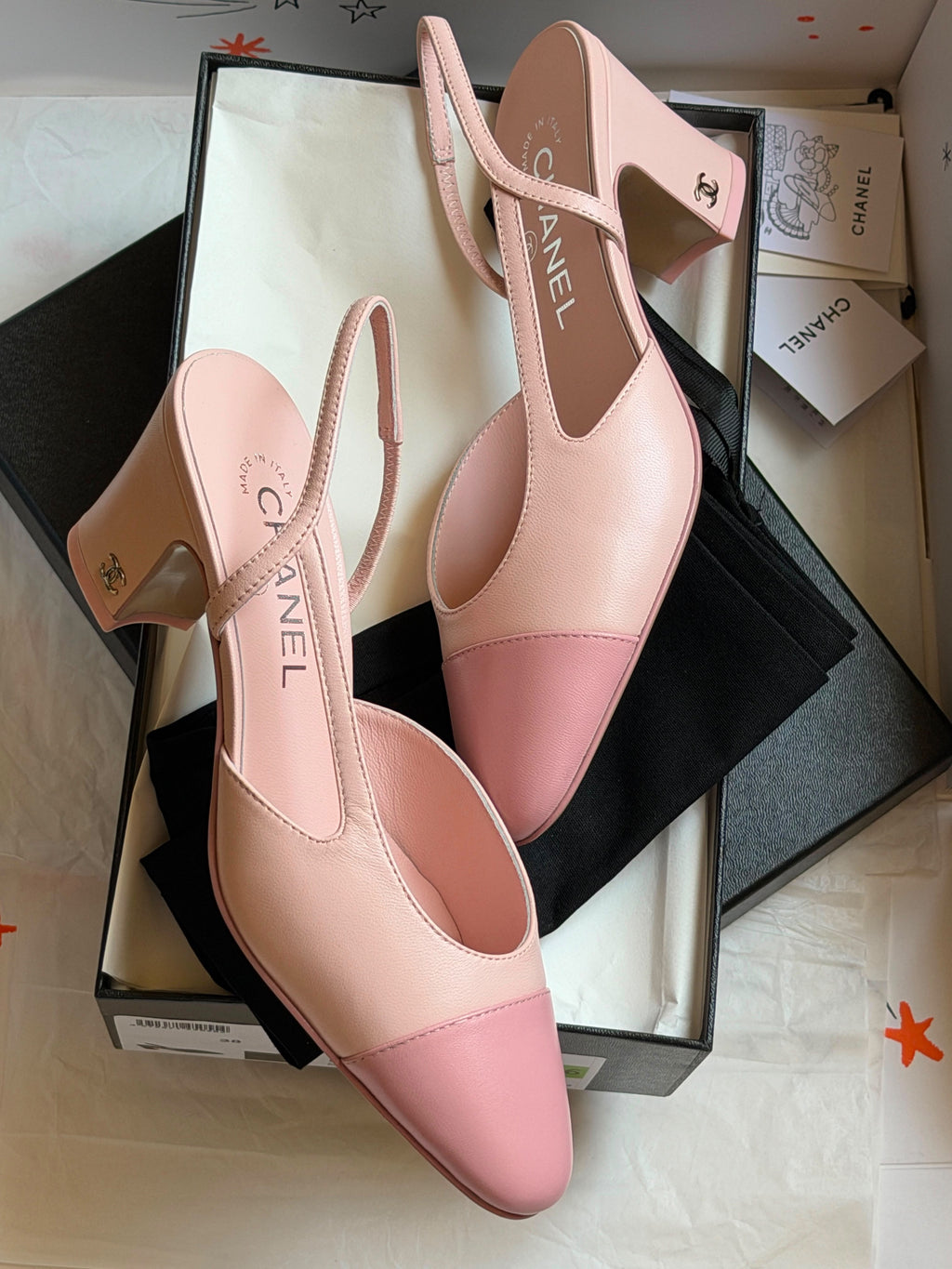 Chanel Slingback Pumps / Block