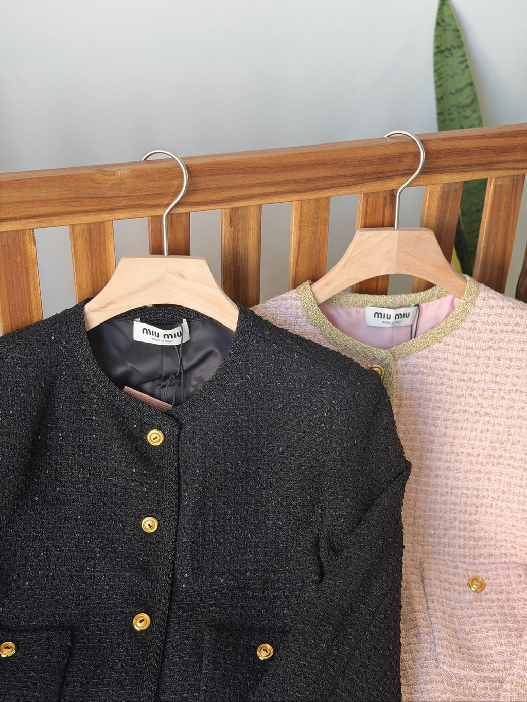 Miu Miu Cropped Tweed Jacket