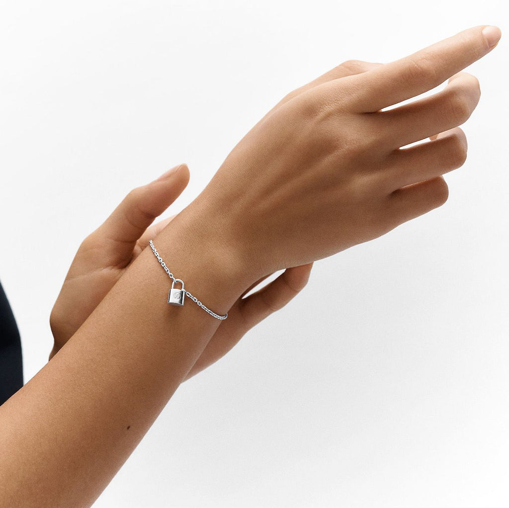 Louis Vuitton Lock Me Bracelet Silver