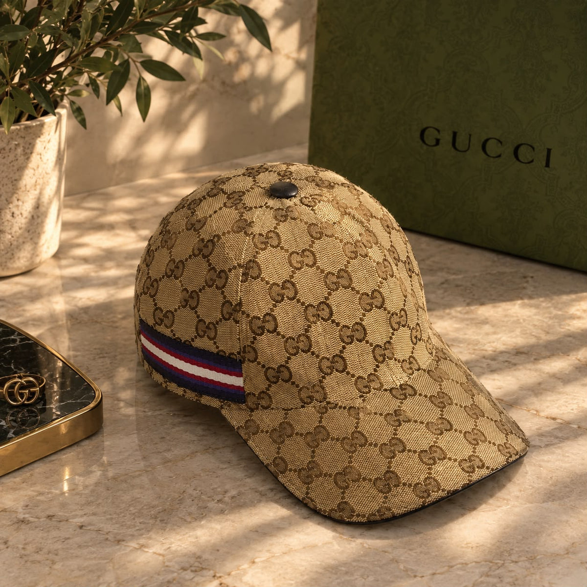 GUCCI GG Tricolor Cap