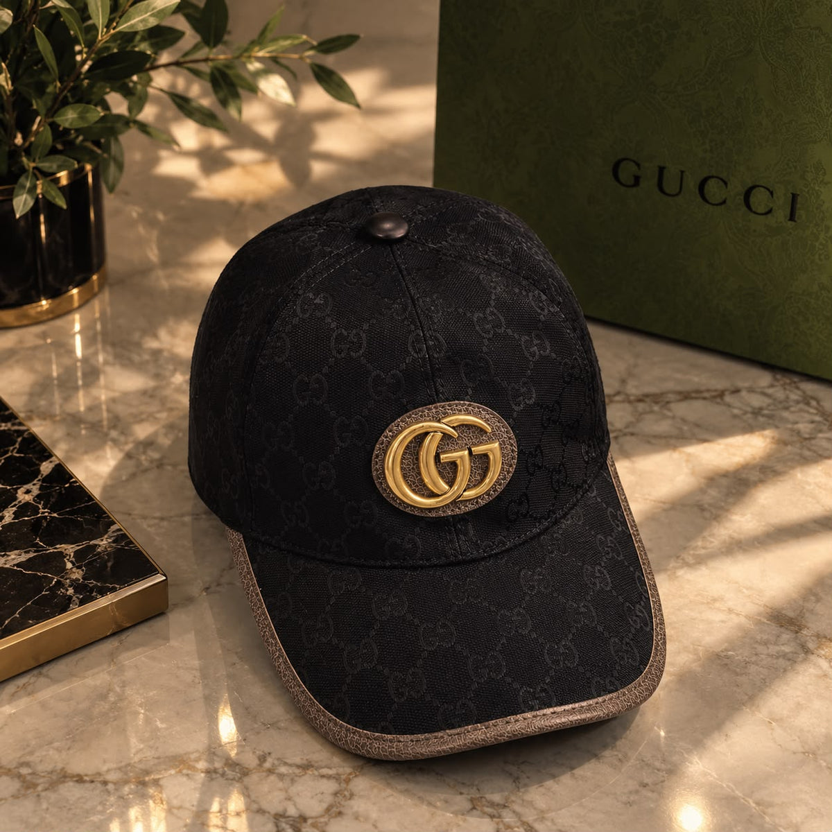 GUCCI Metal Logo Cap